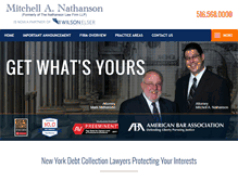 Tablet Screenshot of nathansonlaw.com